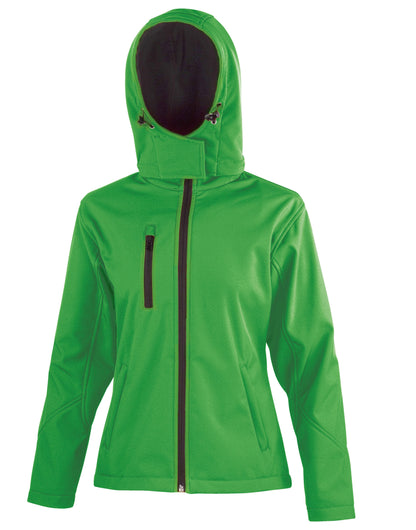 Result Core Women Peformance Hood SShell R230F - Vivid Green Black - Customisable Jackets