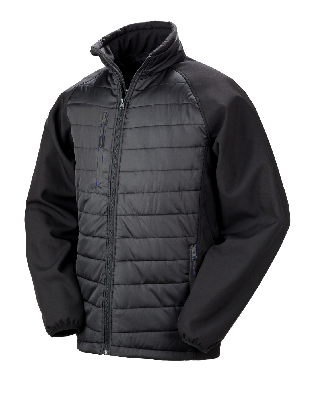 Result Black Compass Softshell Jacket R237X - Black Black - Customisable Softshell Jacket