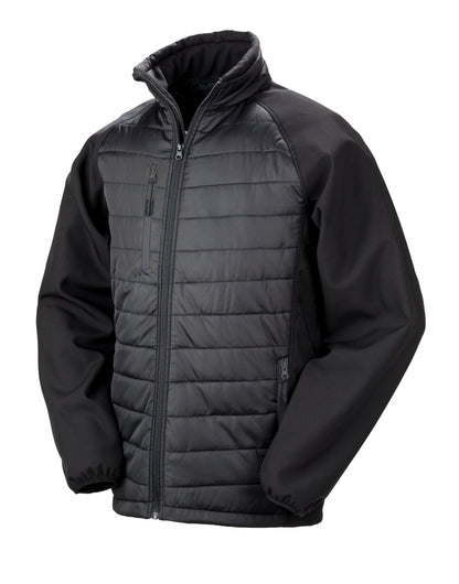 Result Black Compass Softshell Jacket R237X - Black Black - Customisable Softshell Jacket