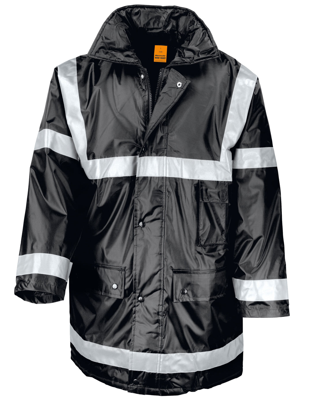 Result Workguard Management Coat R23X - Black - Customisable Jacket