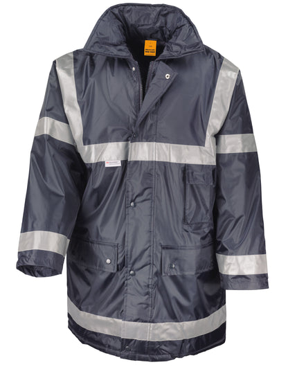 Result Workguard Management Coat R23X - Navy - Customisable Jacket
