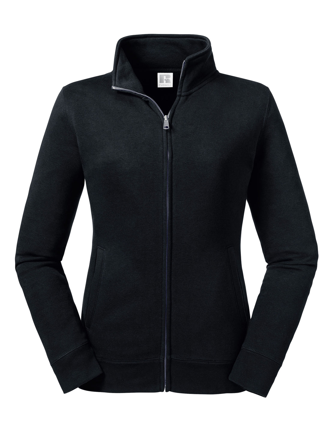 Russell Collection Russell Ladies Authentic Sweat Jacket R267F - Black - Customisable Jackets