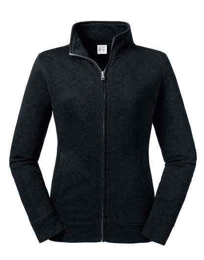 Russell Collection Russell Ladies Authentic Sweat Jacket R267F - Black - Customisable Jackets