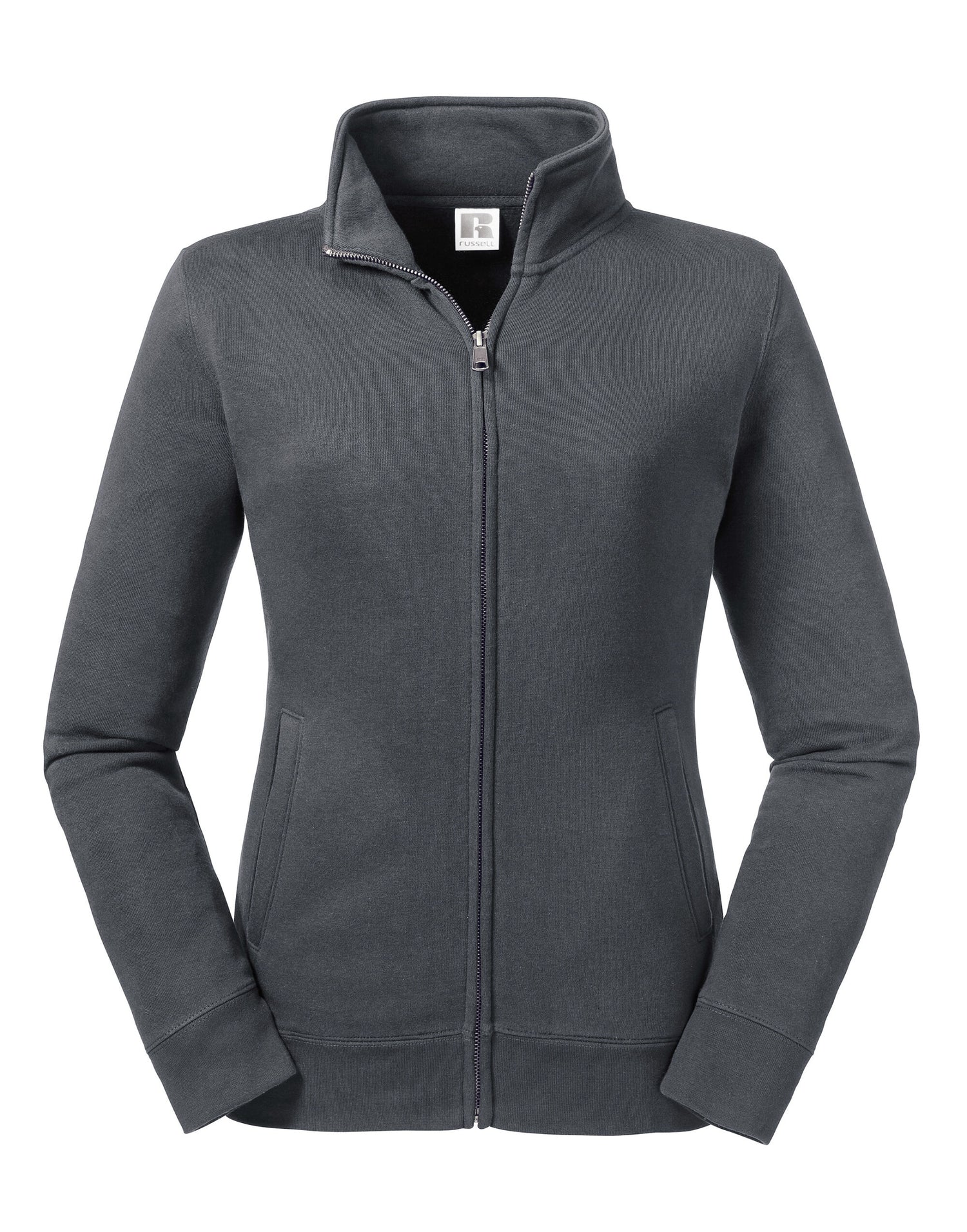 Russell Collection Russell Ladies Authentic Sweat Jacket R267F - Convoy Grey - Customisable Jackets