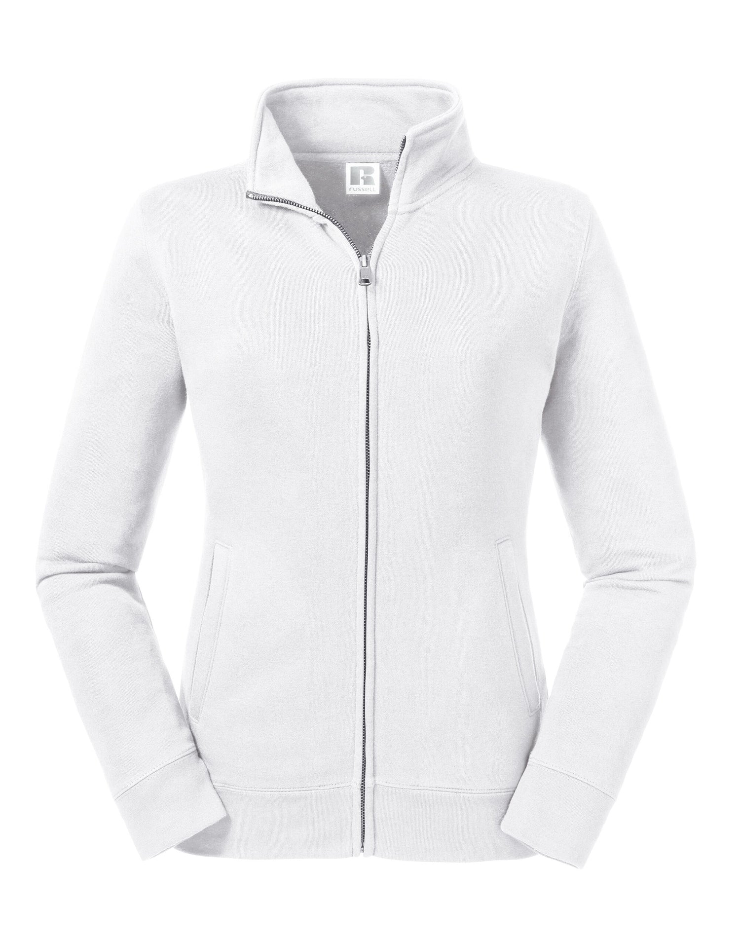 Russell Collection Russell Ladies Authentic Sweat Jacket R267F - White - Customisable Jackets