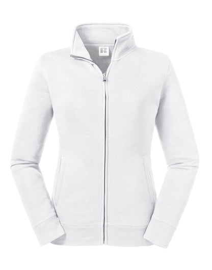 Russell Collection Russell Ladies Authentic Sweat Jacket R267F - White - Customisable Jackets