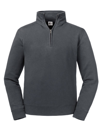 Russell Collection Russell Authentic 14 Zip Sweat R270M - Convoy Grey - Customisable Sweatshirts