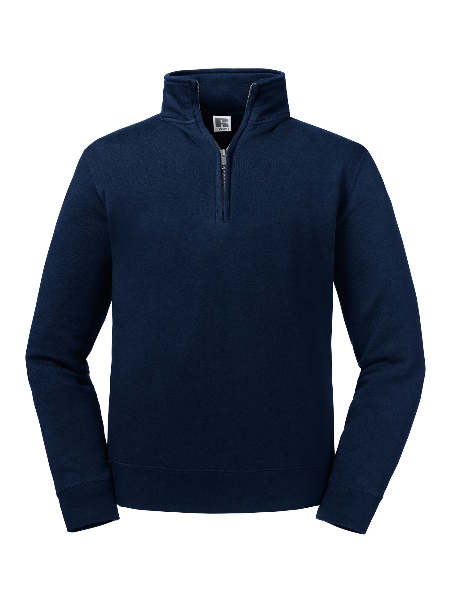 Russell Collection Russell Authentic 14 Zip Sweat R270M - French Navy - Customisable Sweatshirts