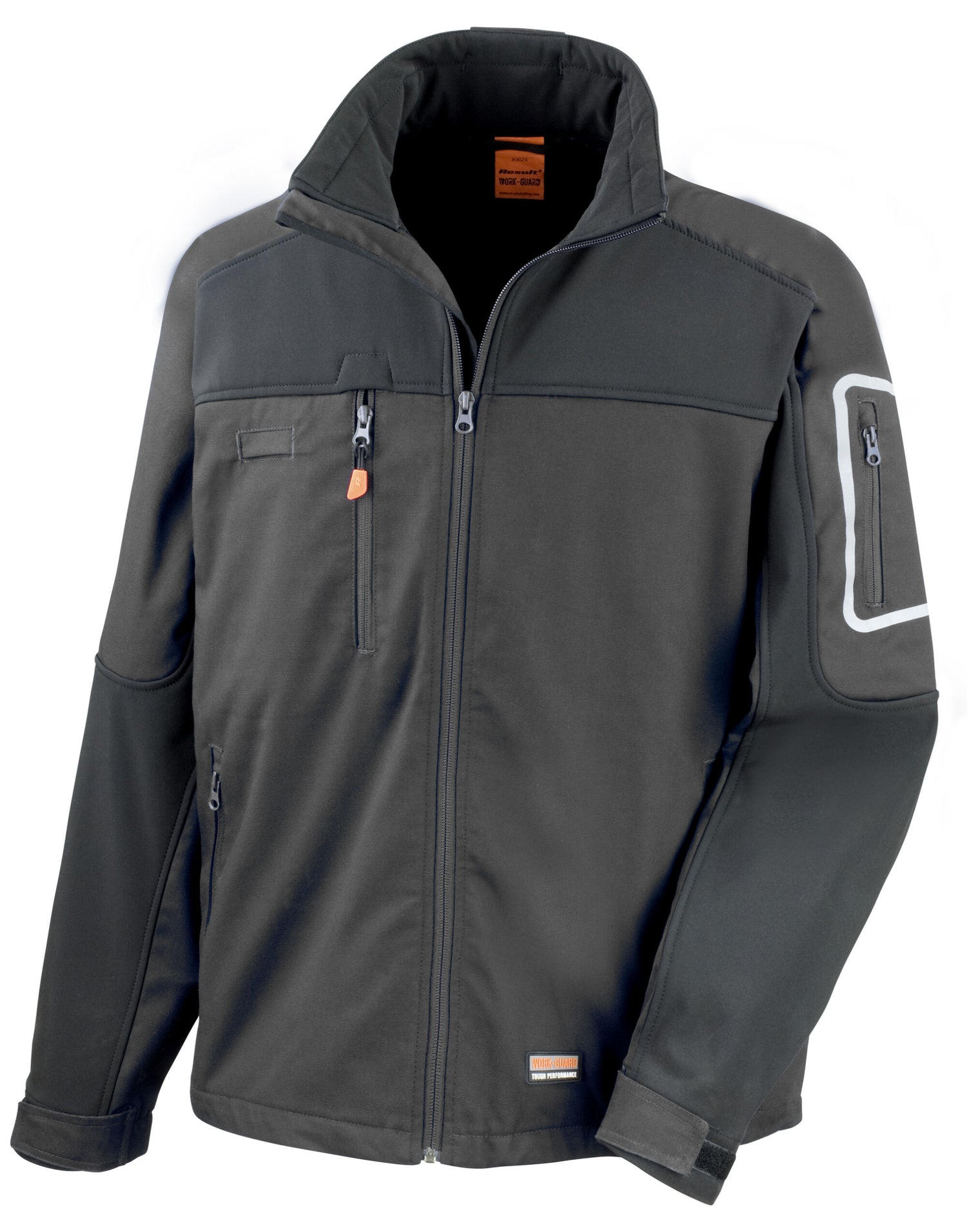 Result Workguard Sabre Stretch Jacket R302X - Black - Customisable Jacket