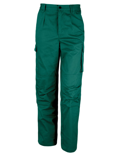Result Workguard Action Trousers Reg R308M - Bottle Green - Customisable Trousers