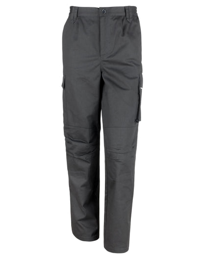Result Workguard Action Trousers Reg R308M - Black - Customisable Trousers