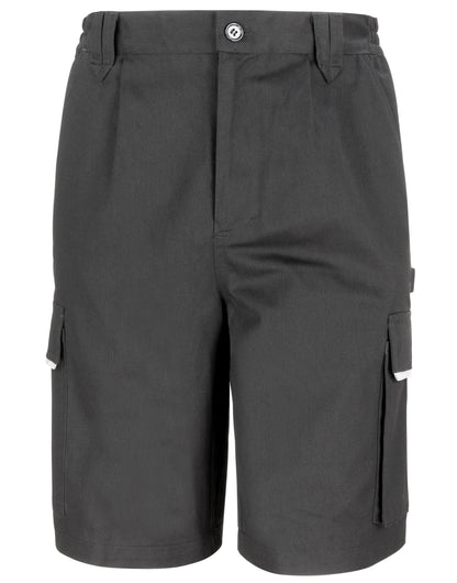 Result Workguard Action Shorts R309X - Black - Customisable Shorts