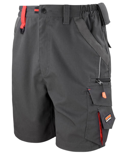 Result Workguard Technical Shorts R311X - Grey Black - Customisable Shorts