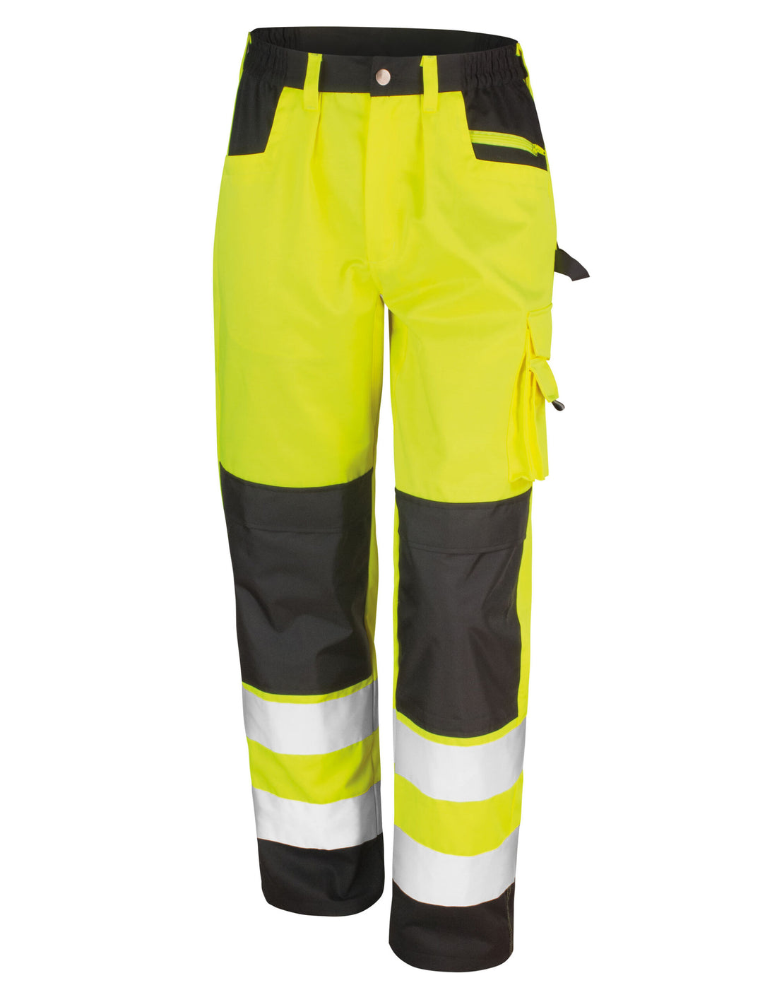 Result Safe Guard Safety Cargo Trousers R327X - Hi-Vis Yellow - Customisable Trousers