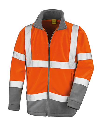 Result Safeguard Safety Microfleece R329X - Fluorescent Orange - Customisable Safetywear