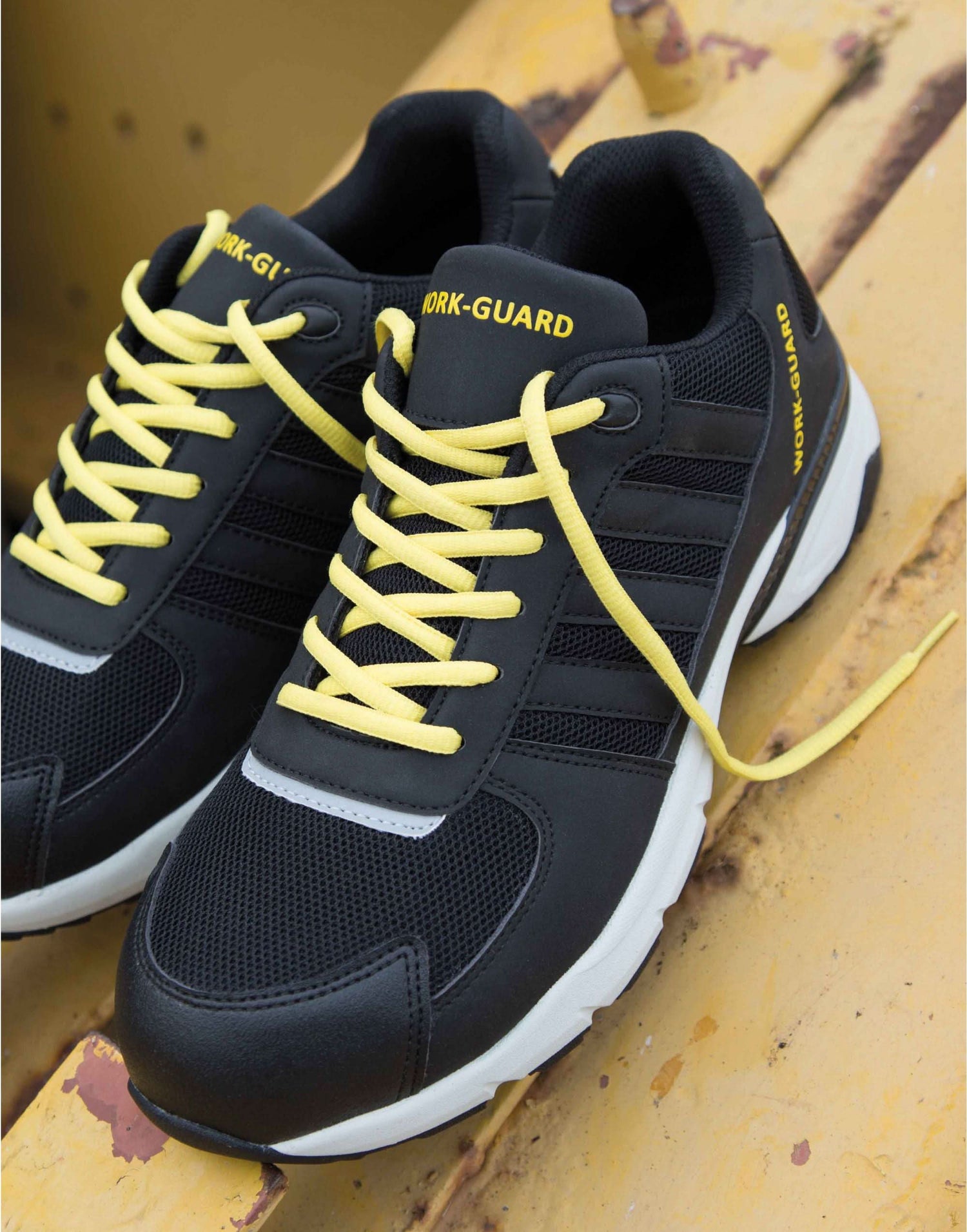 Workguard LWeight Safety Trainer R348X - Black Grey - Customisable Footwear