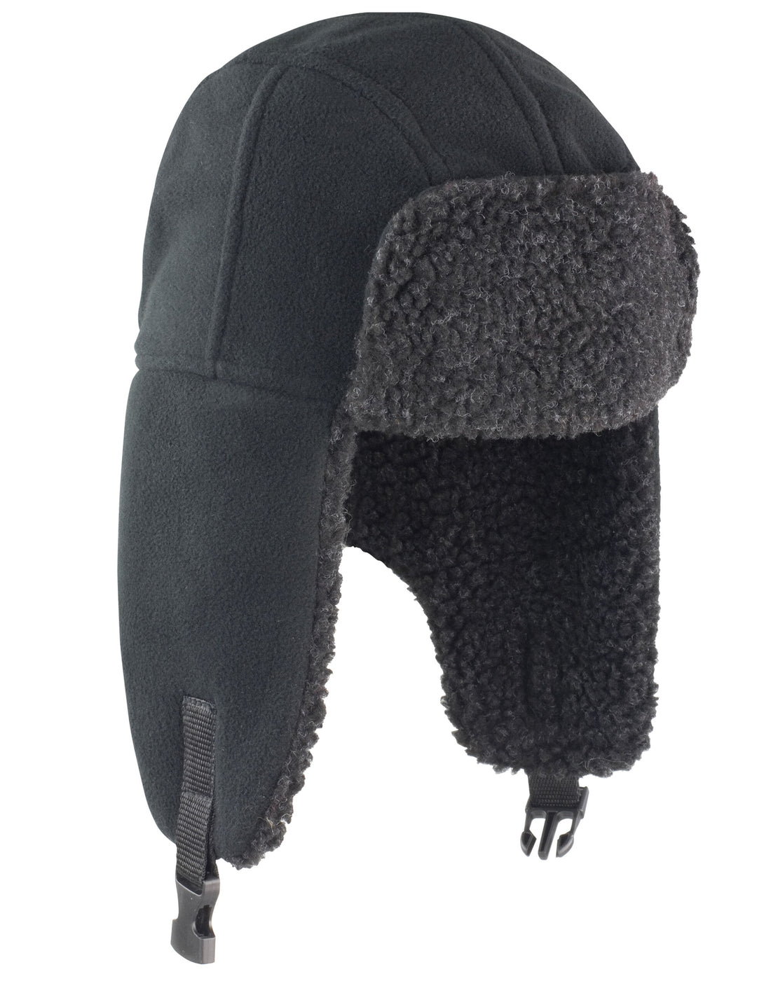 Result Winter Thinsulate Sherpa Hat R358X - Black - Customisable Hats