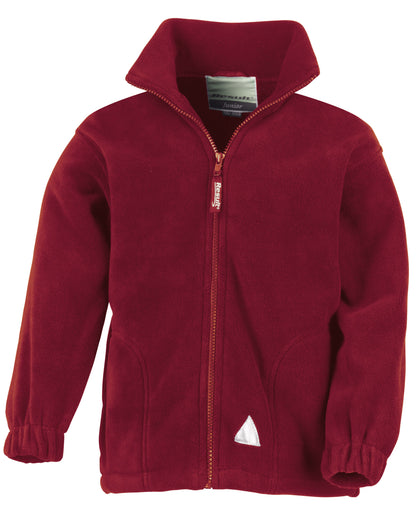 Result Junior Polartherm Jacket R36JY - Burgundy - Customisable Jackets