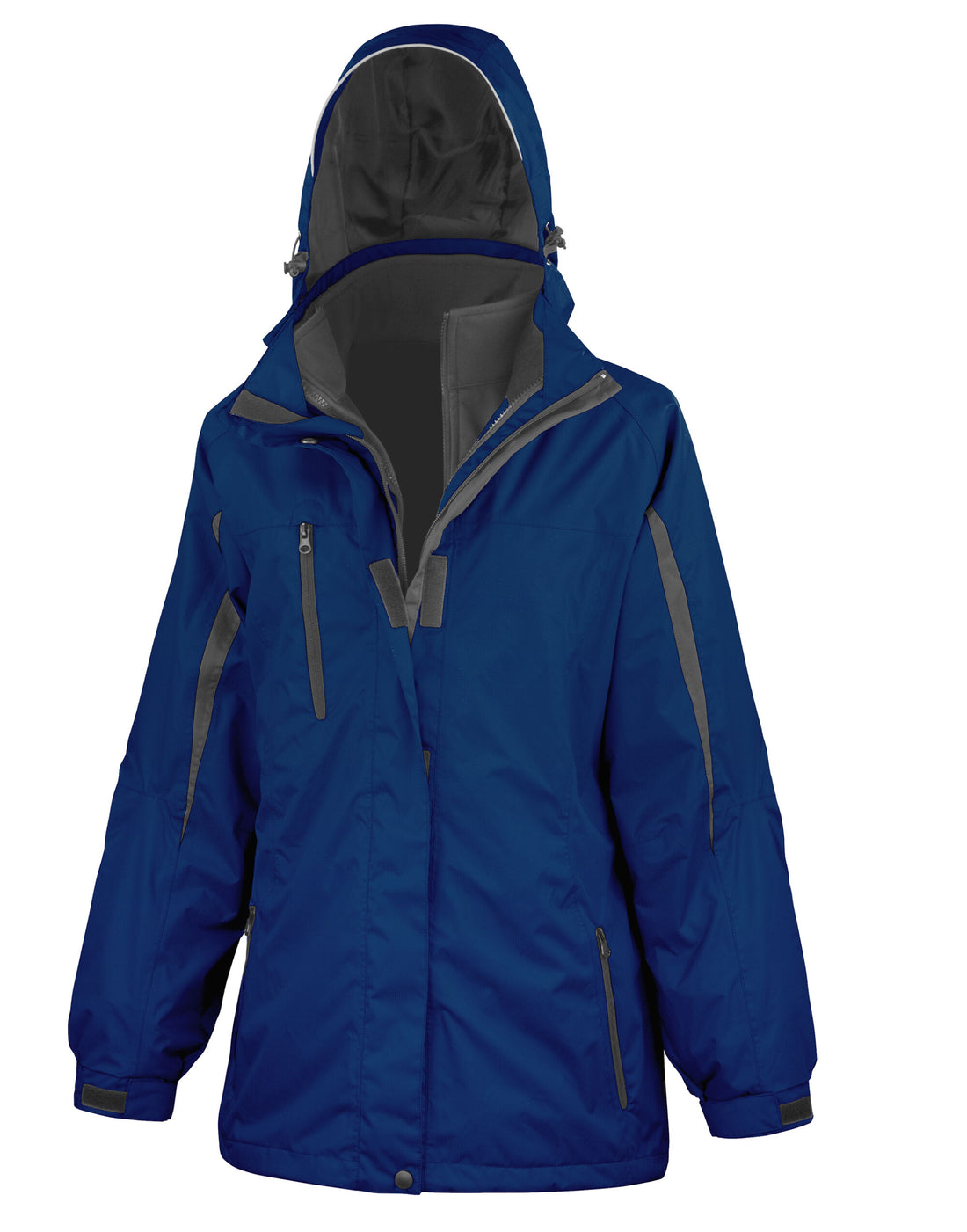Result Womens 3 In 1 Journey Jacket R400F - Navy Black - Customisable Jackets