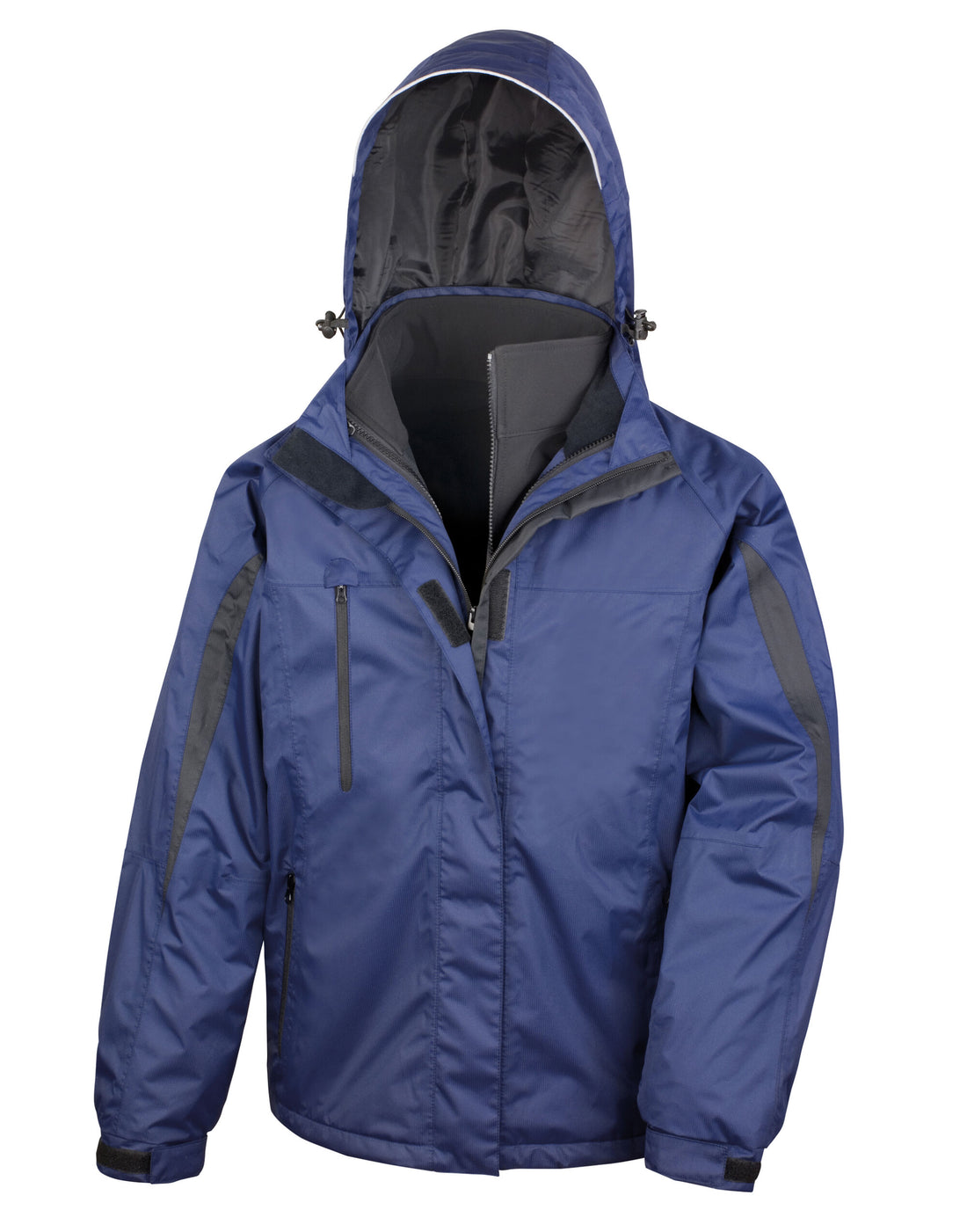 Result Mens 3 In 1 Journey Jacket R400M - Navy Black - Customisable Jackets