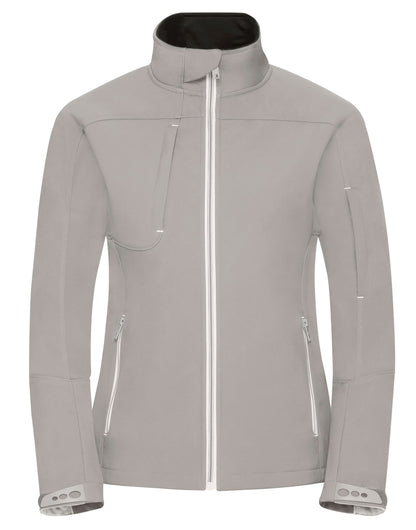 Russell Collection Russell Ladies Bionic Softshell Jacket R410F - Stone - Customisable Softshell Jacket