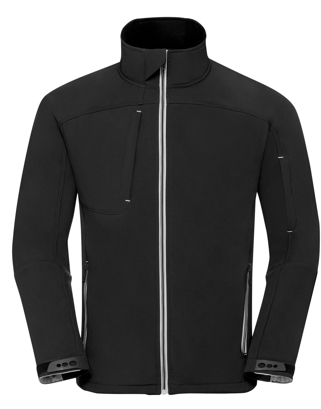 Russell Collection Russell Mens Bionic Softshell Jacket R410M - Black - Customisable Softshell Jacket
