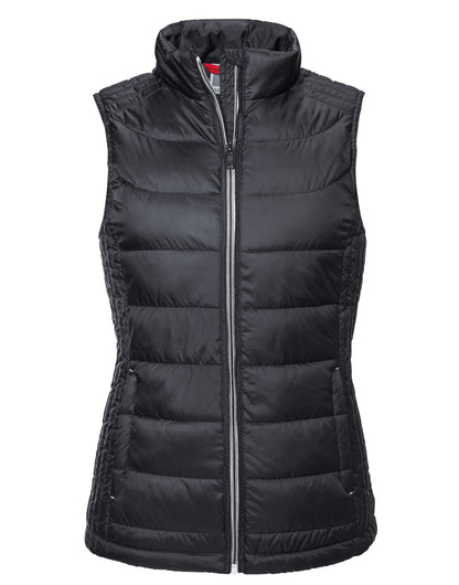Russell Collection Russell Ladies Nano Bodywarmer R441F - Black - Customisable Gilets &amp; Body Warmers