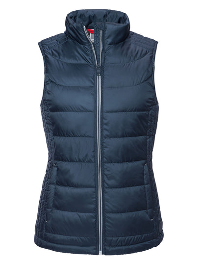 Russell Collection Russell Ladies Nano Bodywarmer R441F - French Navy - Customisable Gilets &amp; Body Warmers