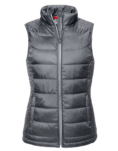 Russell Collection Russell Ladies Nano Bodywarmer R441F - Iron Grey - Customisable Gilets &amp; Body Warmers