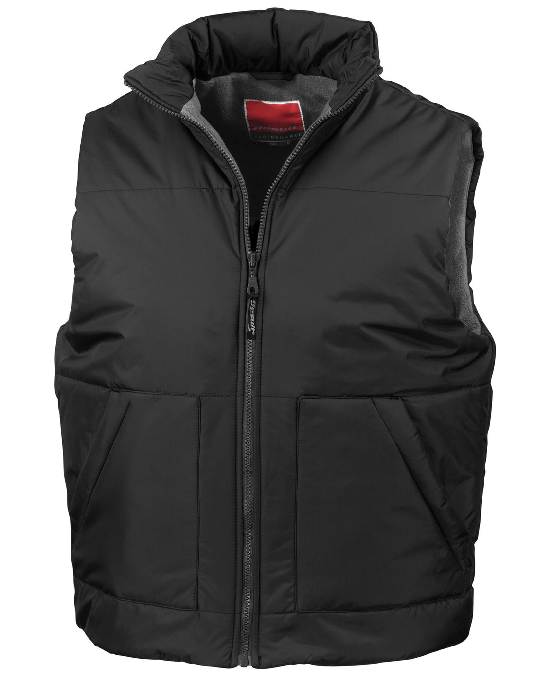 Result Fleece Lined Bodywarmer R44X - Black - Customisable Gilets &amp; Body Warmers