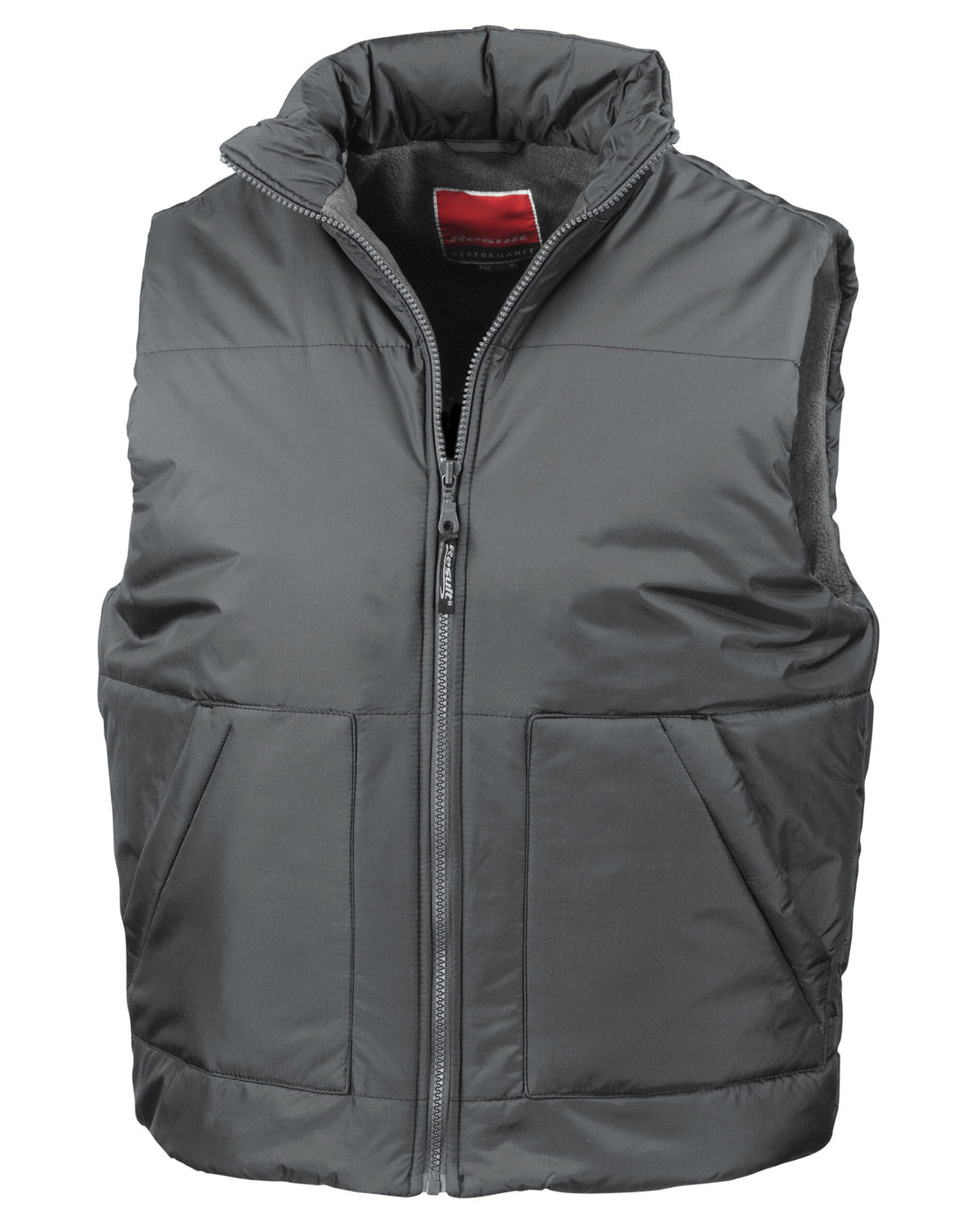 Result Fleece Lined Bodywarmer R44X - Dark Grey - Customisable Gilets &amp; Body Warmers