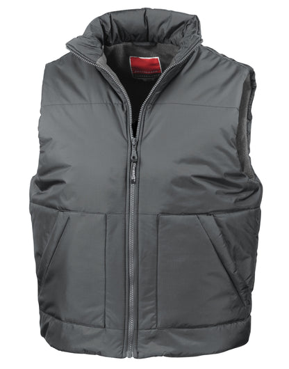 Result Fleece Lined Bodywarmer R44X - Dark Grey - Customisable Gilets &amp; Body Warmers