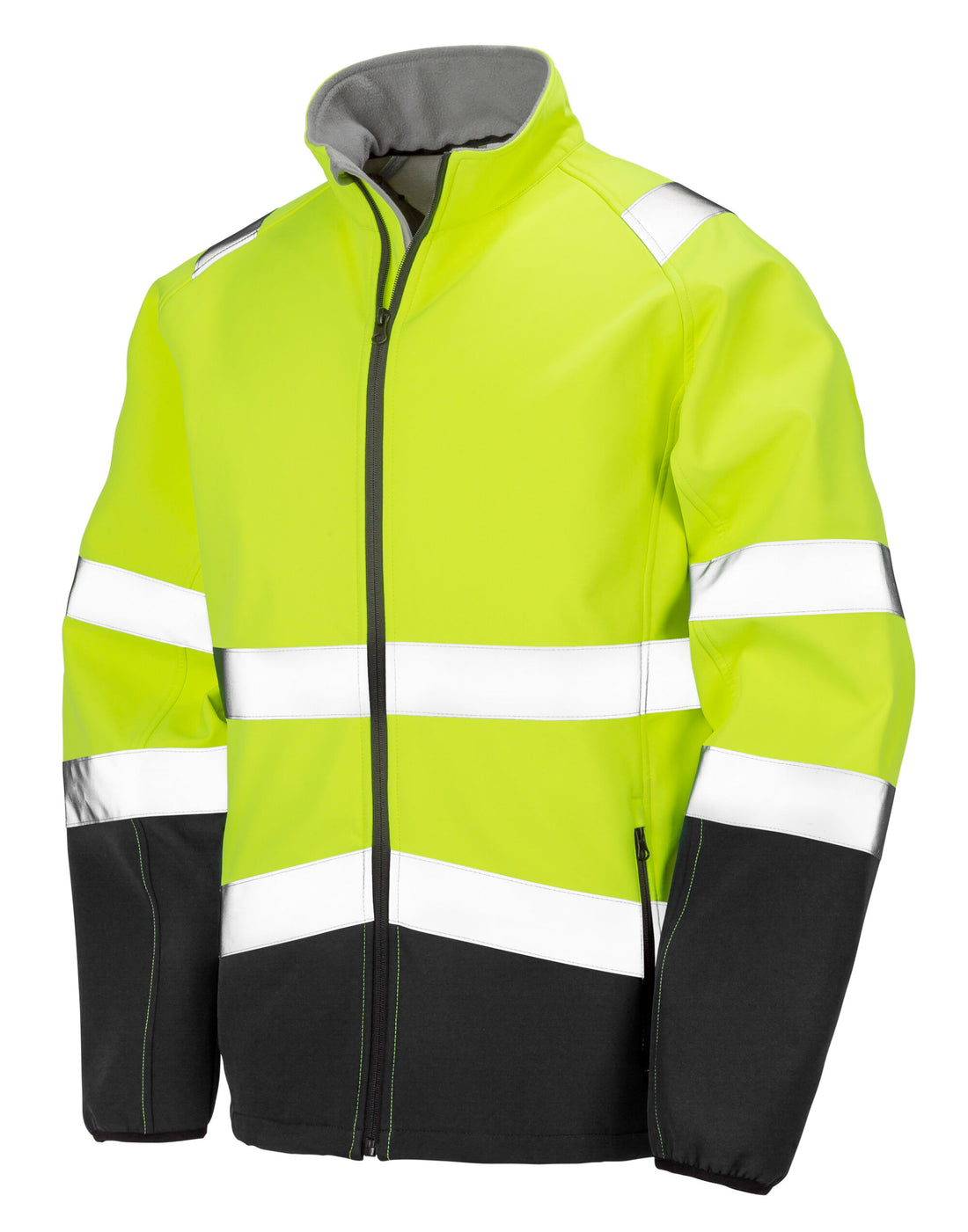 Result Safeguard Printable Safety SShell R450X - Fluorescent Yellow Black - Customisable Safetywear