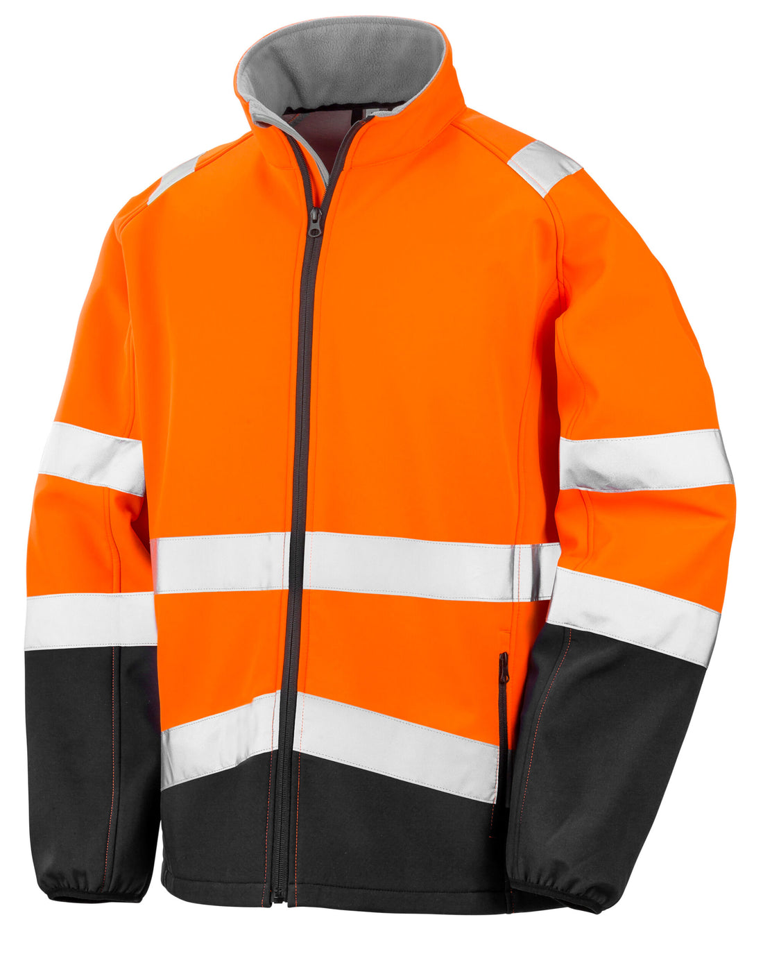 Result Safeguard Printable Safety SShell R450X - Fluorescent Orange Black - Customisable Safetywear