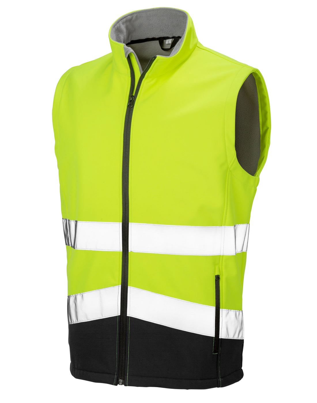 Result Safeguard Safety Softshell Gilet R451X - Fluorescent Yellow Black - Customisable Gilets &amp; Body Warmers