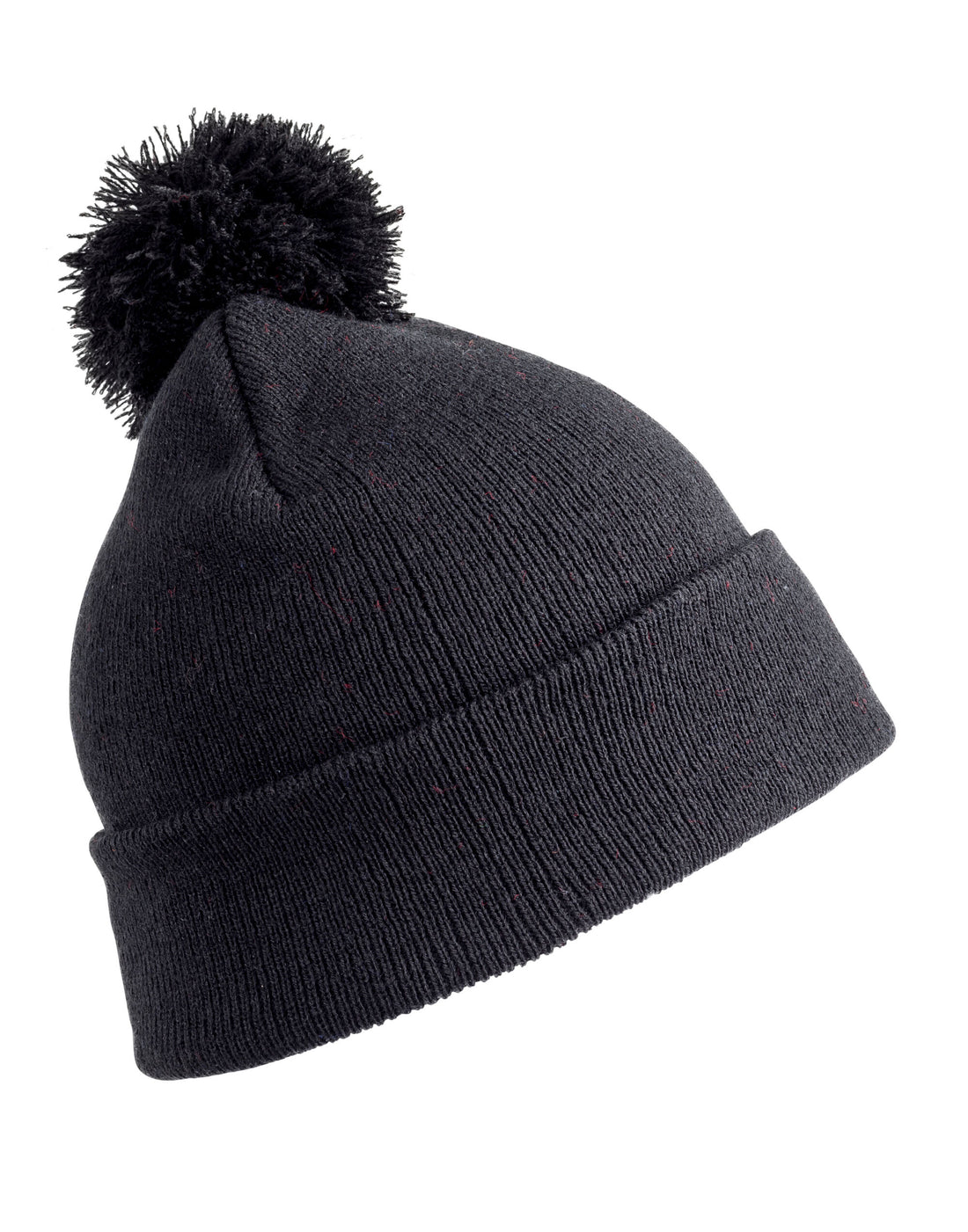 Result Winter Junior Pom Pom Beanie rc028j - Black O S - Customisable Caps