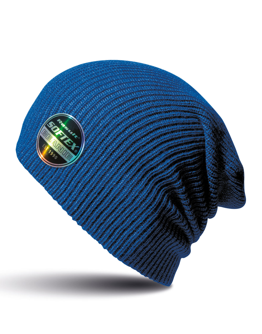 Result Core Softex Beanie Hat rc031x - Azure Blue O S - Customisable Hats