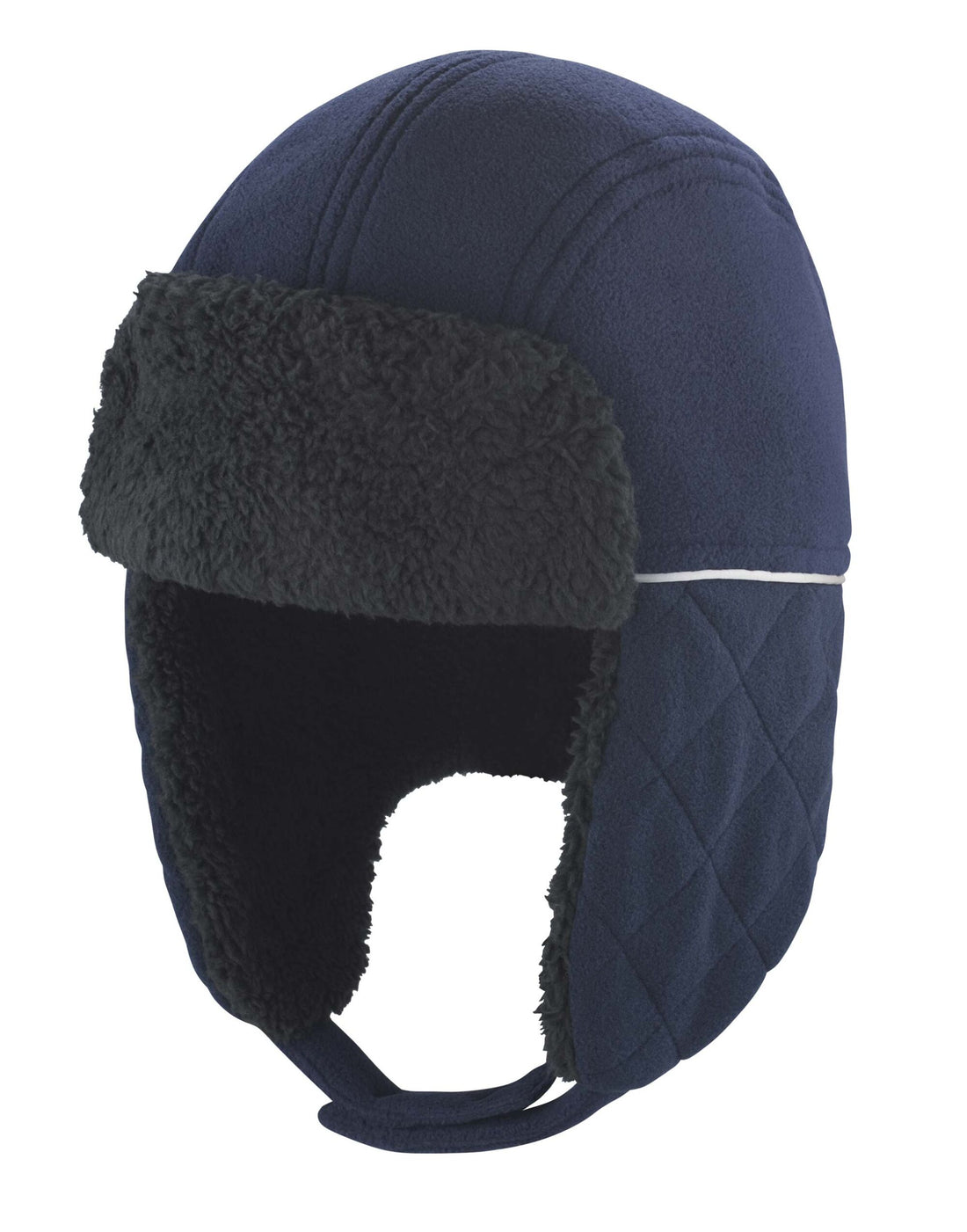 Result Winter Ocean Trapper Hat rc032x - Navy Black - Customisable Hats