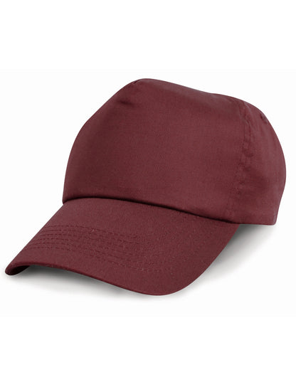 Result Cotton Cap rc05 - Burgundy O S - Customisable Caps