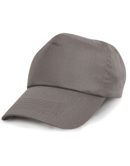 Result Cotton Cap rc05 - Grey O S - Customisable Caps