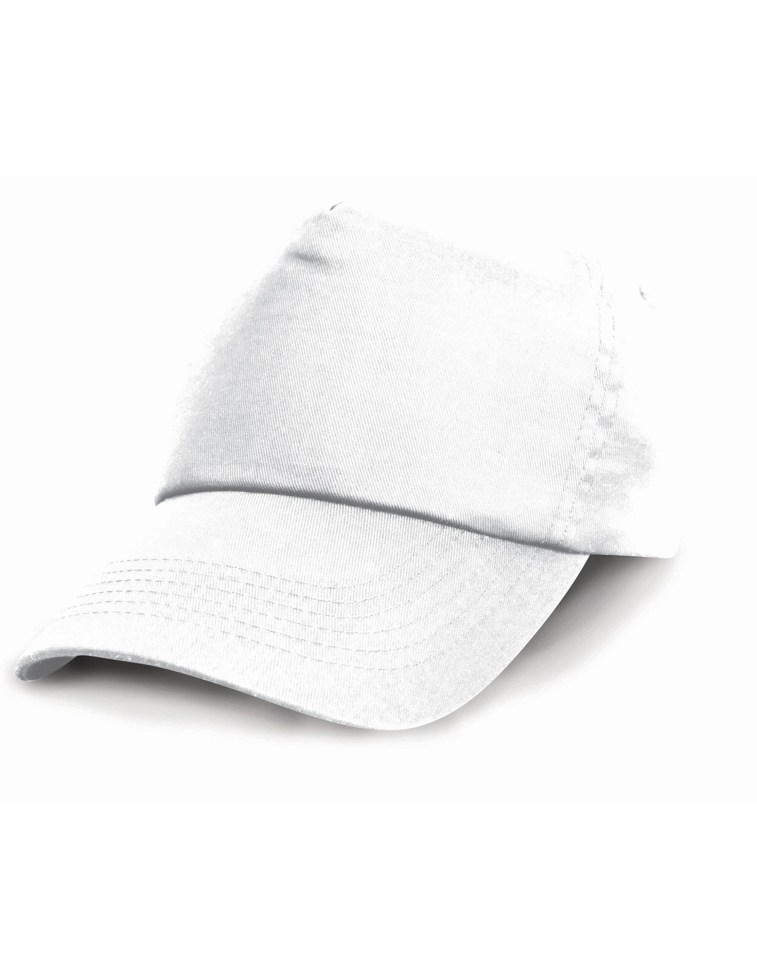 Result Junior Cotton Cap RC05J - White O S - Customisable Caps