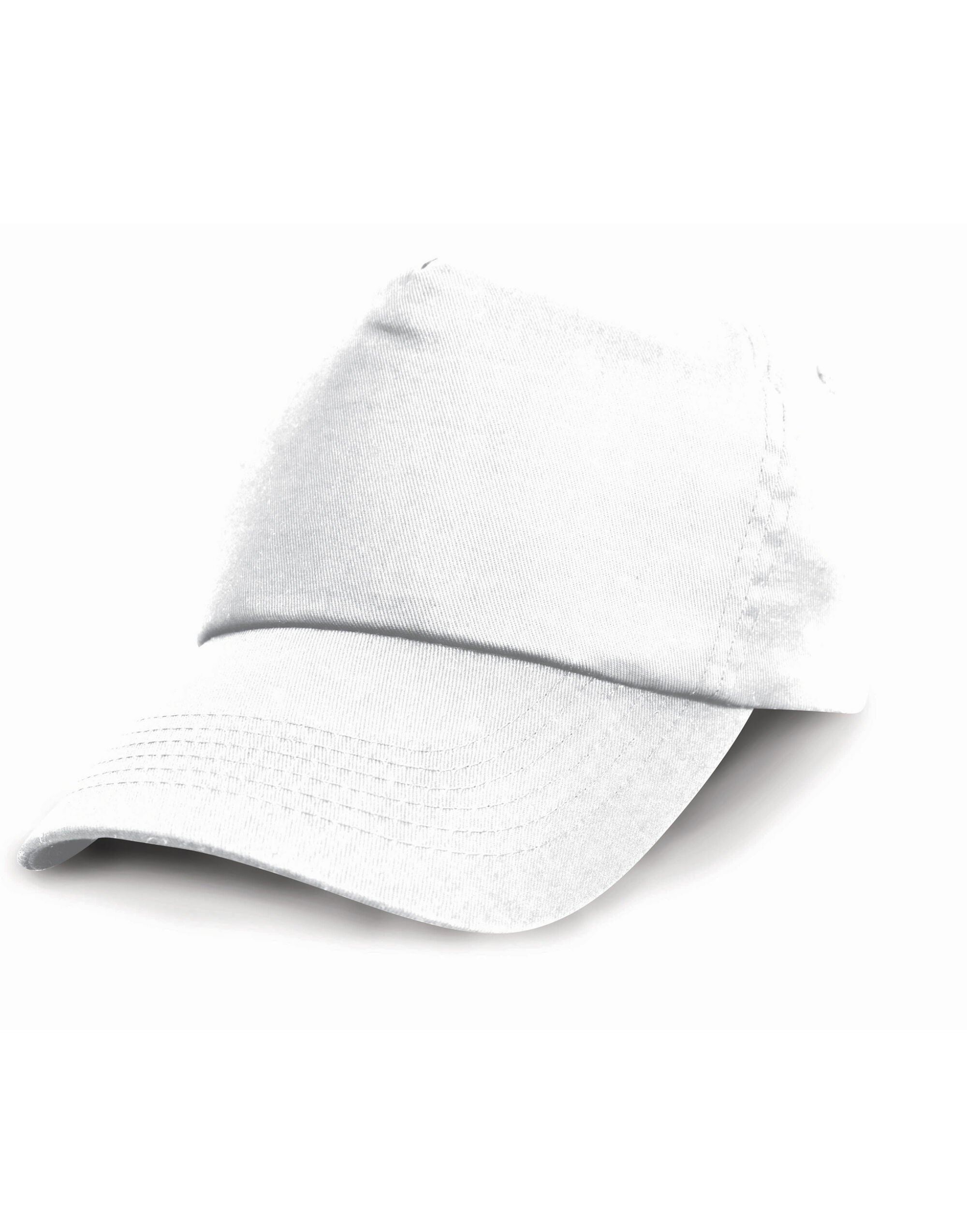 Result Junior Cotton Cap RC05J - White O S - Customisable Caps