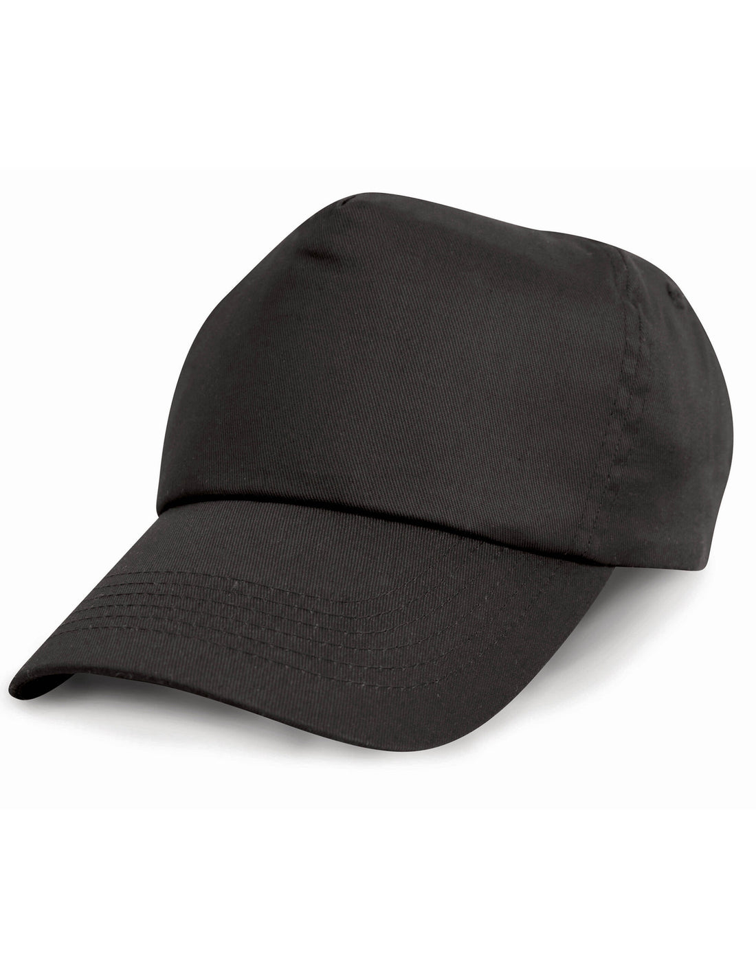 Result Junior Cotton Cap RC05J - Black O S - Customisable Caps