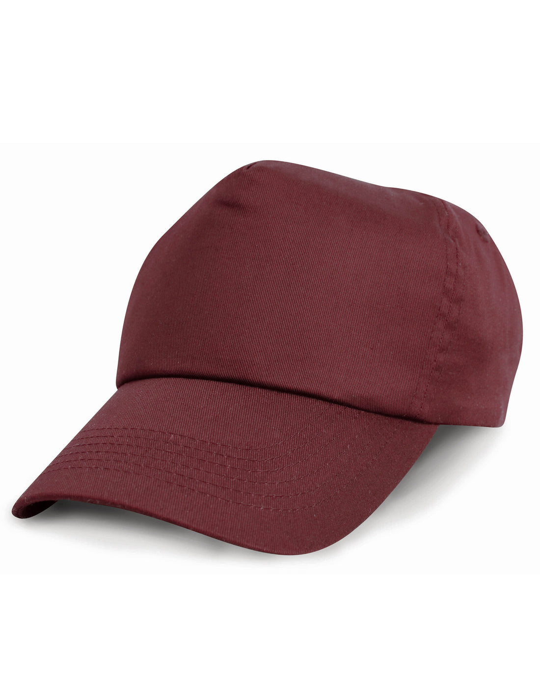 Result Junior Cotton Cap RC05J - Burgundy O S - Customisable Caps