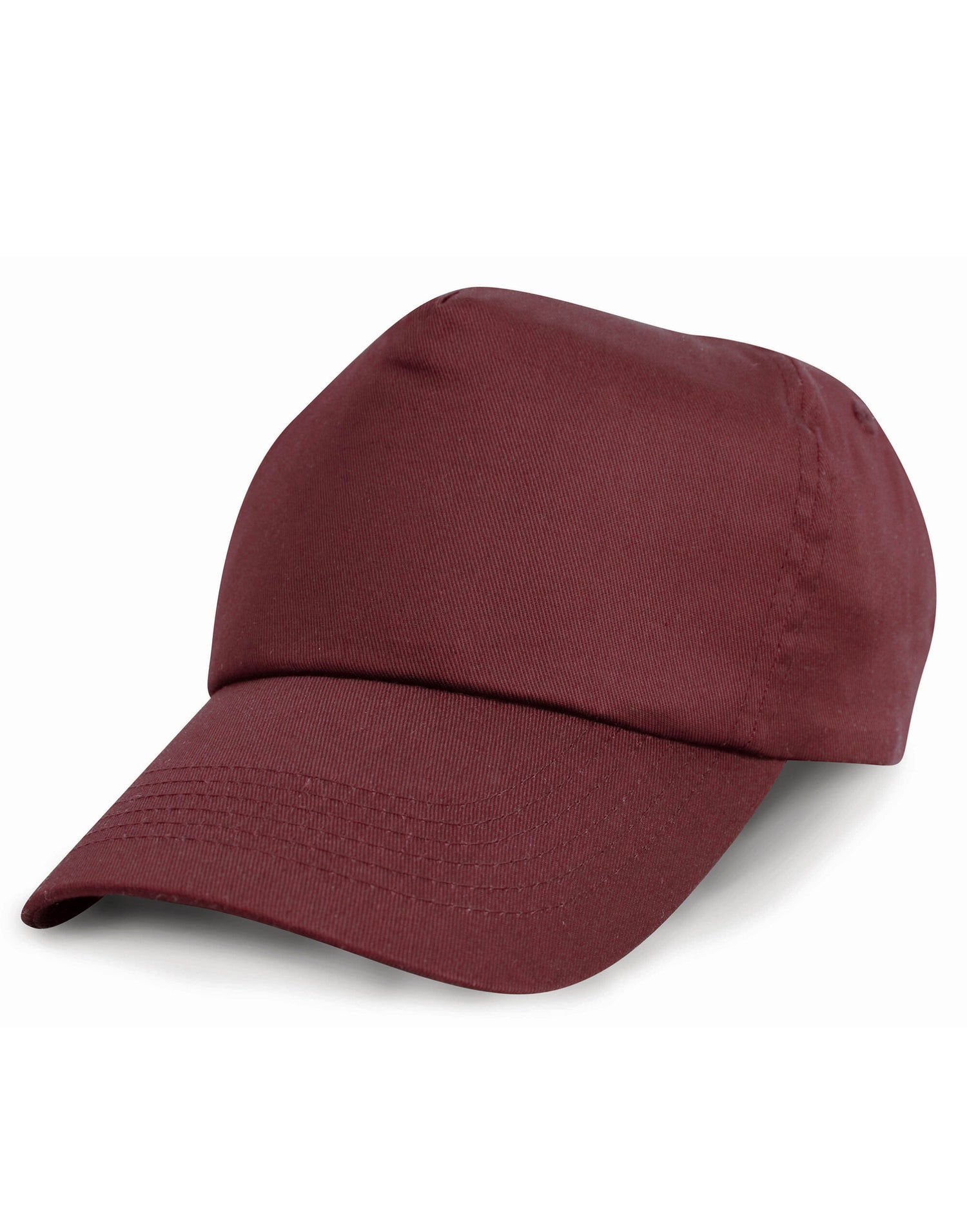 Result Junior Cotton Cap RC05J - Burgundy O S - Customisable Caps