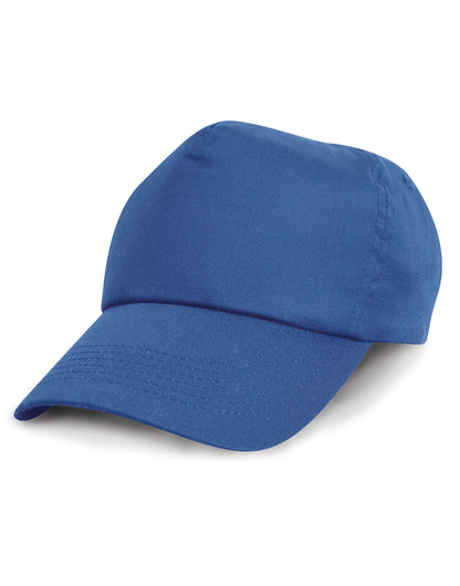 Result Junior Cotton Cap RC05J - Royal Blue O S - Customisable Caps
