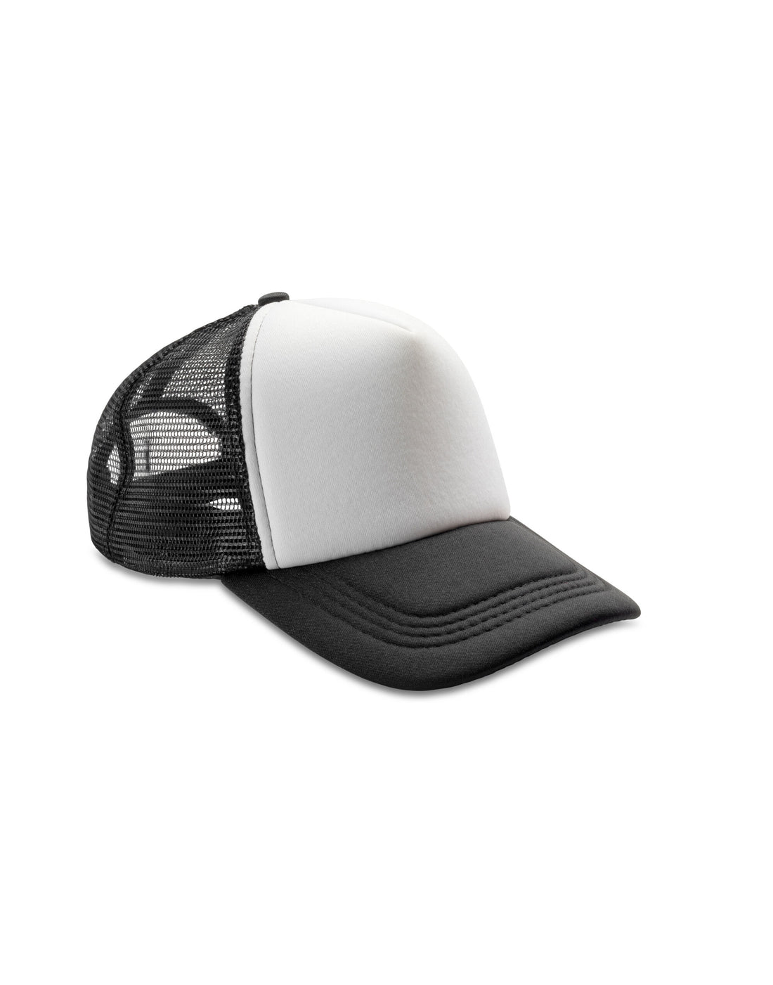 Result Headwear Detroit 12 Mesh Trucker rc089x - Black White O S - Customisable Caps