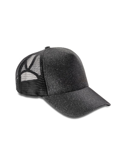 Result Headwear New York Sparkle Cap rc090x - Black O S - Customisable Caps