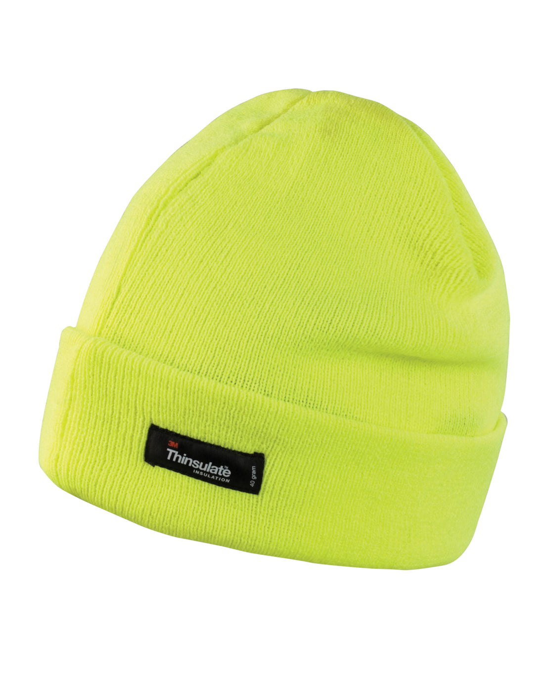 Result Winter Lightweight Thinsulate Hat rc133x - Fluoresent Yellow O S - Customisable Hats