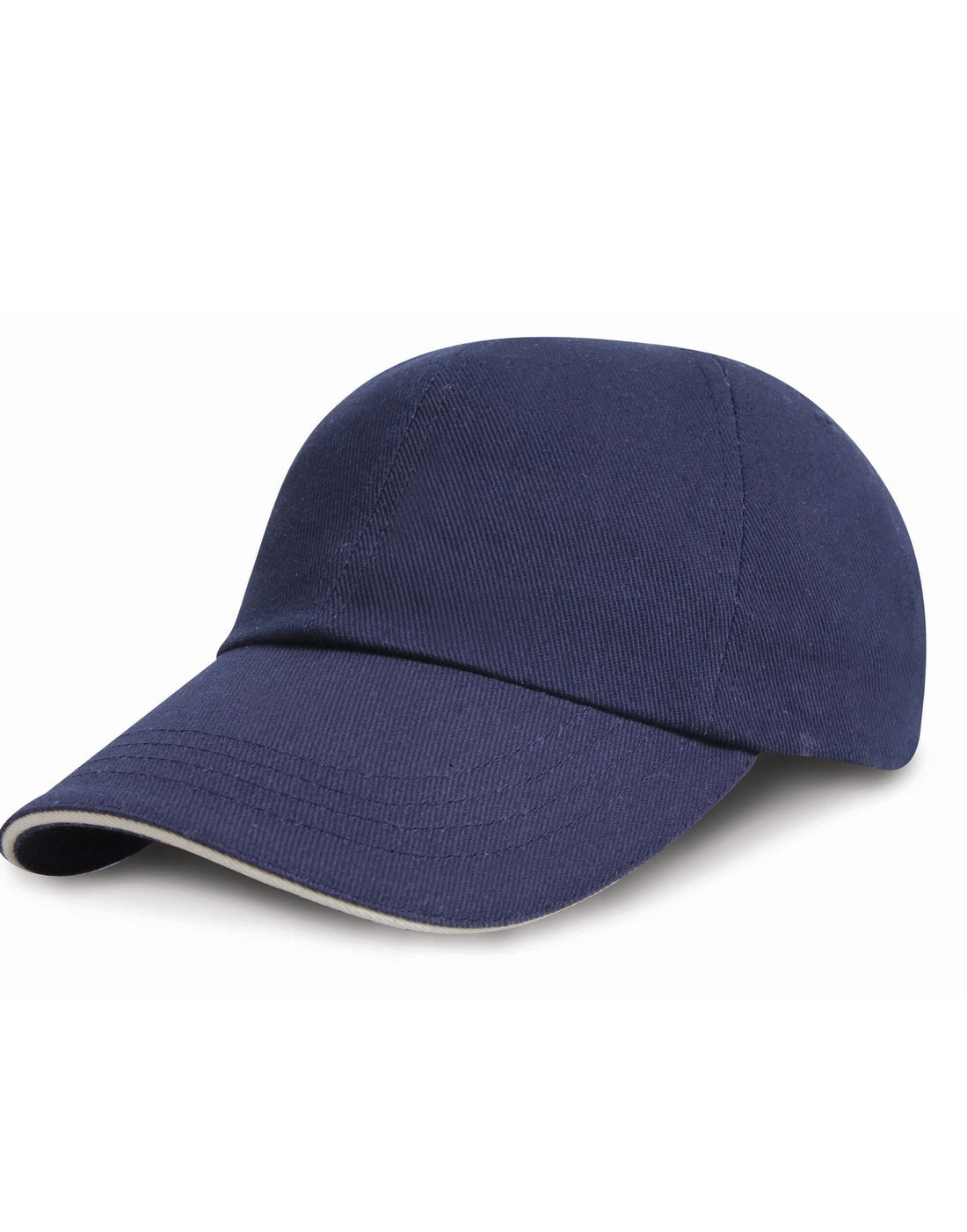 Result LowProfile SandwichPeak Brush Cap RC24P - Navy White O S - Customisable Caps